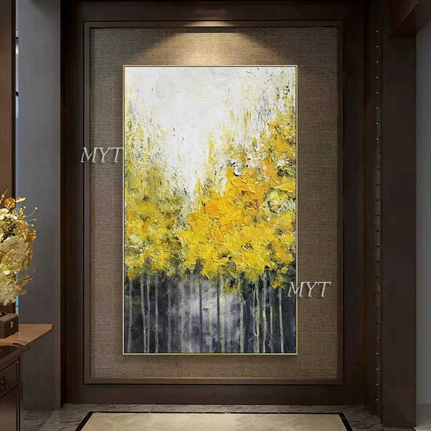Abstract Gold Color 1 Panel Decorative Canvas Wall Art Handmade Oil Painting Abstract Tree Painting Canvas Art Modern Decor 
Abstract Gold Color 1 Panel Decorative Canvas Wall Art Handmade Oil Painting Abstract Tree Painting Canvas Art Modern Decor