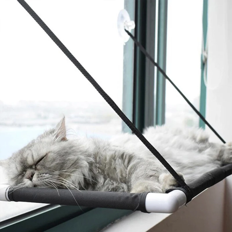 Cat Hanging Beds Pet Hammock Bed for Cats Comfortable Cat Window Hammock With Blanket for Sunny Window Seat Mount Bearing New 
Cat Hanging Beds Pet Hammock Bed for Cats Comfortable Cat Window Hammock With Blanket for Sunny Window Seat Mount Bearing New