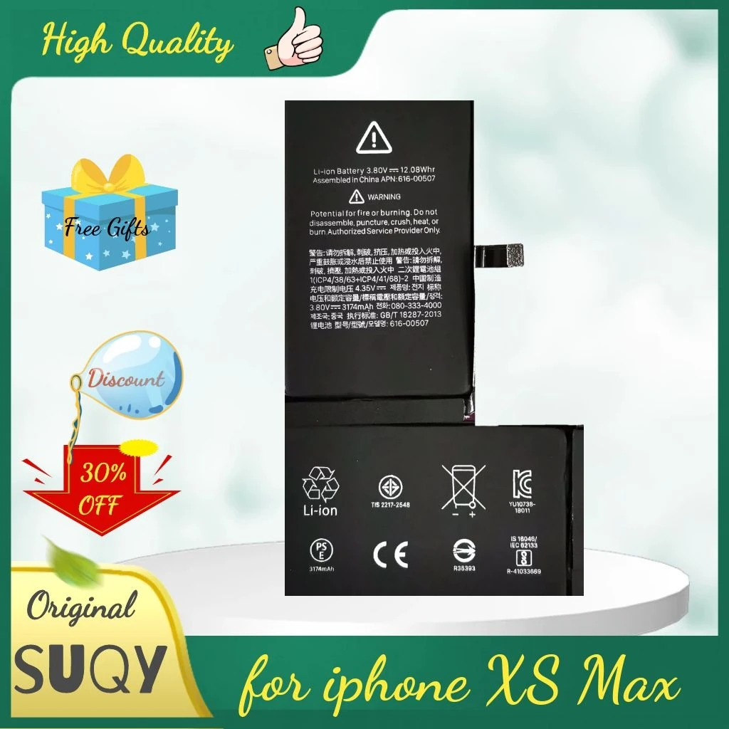 3174 mah for iphone xs max Battery black Replacement Bateria for xs max Batteries Rechargeable Batteries Pilas With Tools
3174 mah for iphone xs max Battery black Replacement Bateria for xs max Batteries Rechargeable Batteries Pilas With Tools