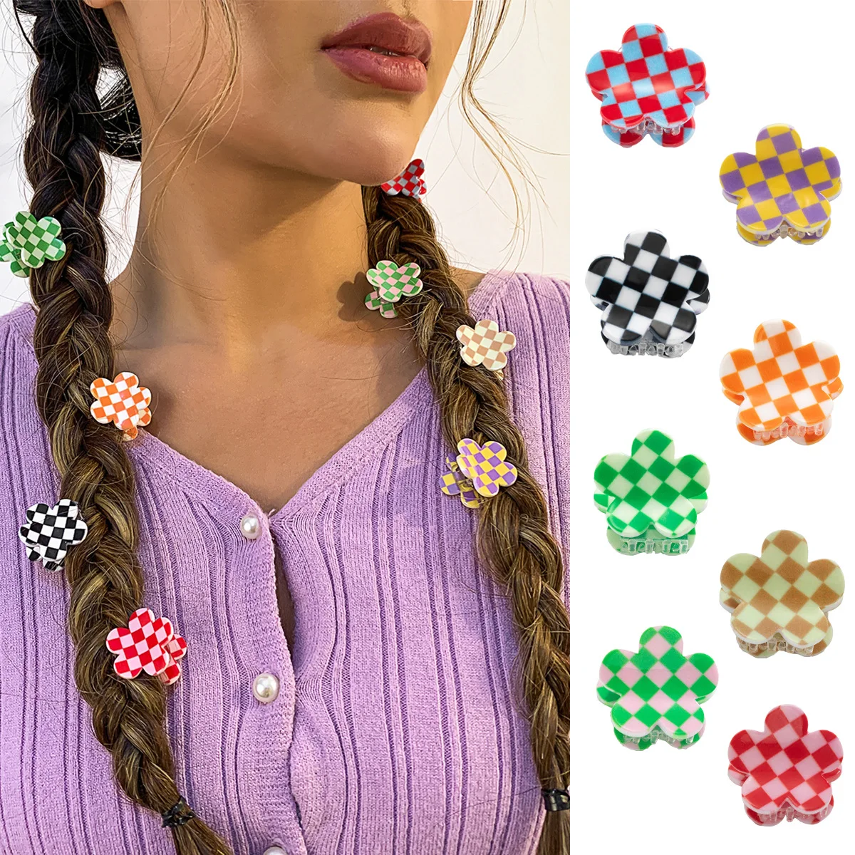 Ins New Fashion Girl Sweet Hair Clip Acrylic Square Hair Clip Accessories Color Grid Hair Claw For Women Exquisite Hair Clips
Ins New Fashion Girl Sweet Hair Clip Acrylic Square Hair Clip Accessories Color Grid Hair Claw For Women Exquisite Hair Clips