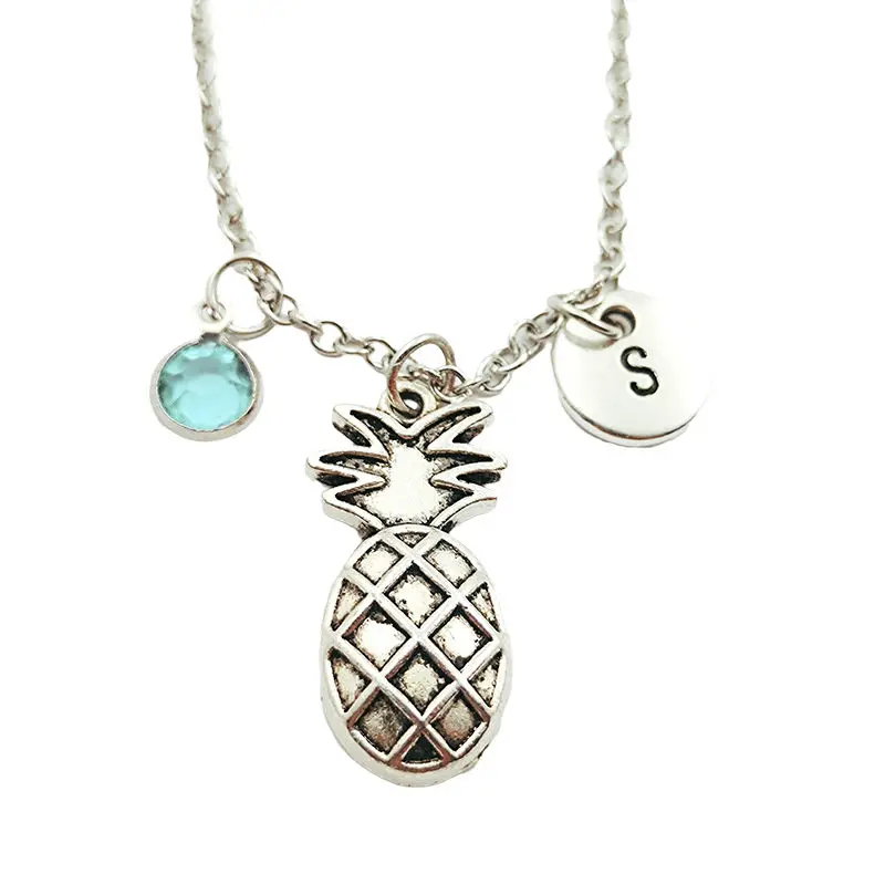 Pineapple Creative Initial Letter Monogram Birthstone Necklace Fashion Jewelry Women Christmas Gifts Accessories Pendants
Pineapple Creative Initial Letter Monogram Birthstone Necklace Fashion Jewelry Women Christmas Gifts Accessories Pendants