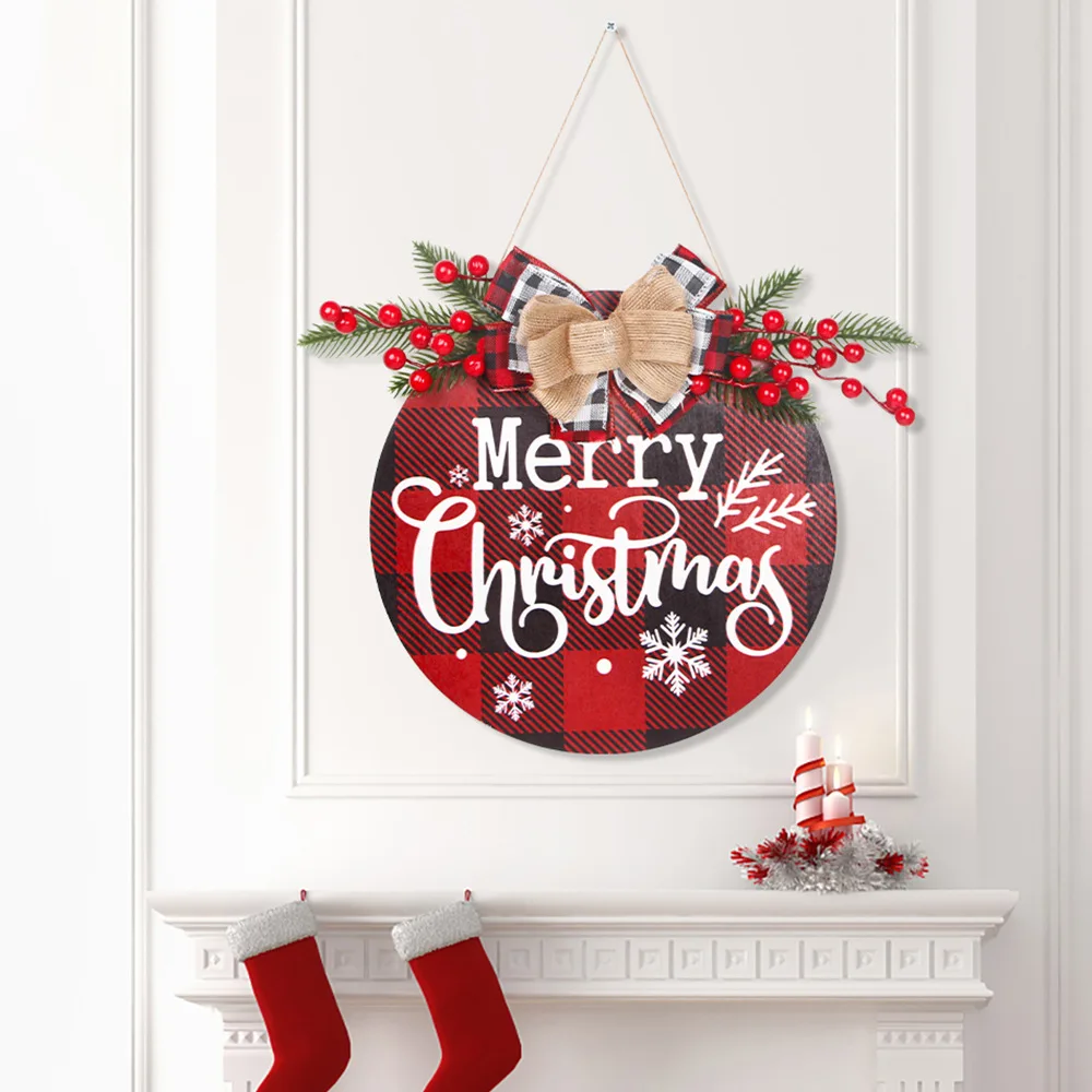 Christmas Wooden Listing Home Wall Hanging Decoration Red Fruit Lattice Door Plate Christmas Decorations for Home
Christmas Wooden Listing Home Wall Hanging Decoration Red Fruit Lattice Door Plate Christmas Decorations for Home