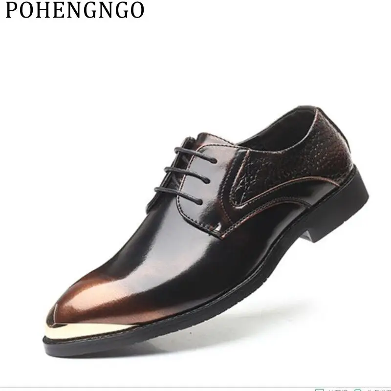 Fashion New Men Wedding Business Dress Shoes British Style Metal Pointed Men's Party Oxford Shoes plus-size Men's Office flats
Fashion New Men Wedding Business Dress Shoes British Style Metal Pointed Men's Party Oxford Shoes plus-size Men's Office flats