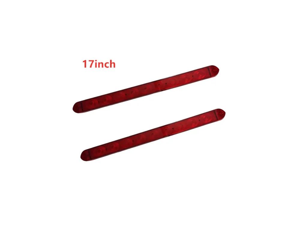 

2X 17" Red LED SEALED Stop light Tail 12V brake lamp Bar Truck Trailer Lorry Bus Brake Identfication Lights SAE & ECE