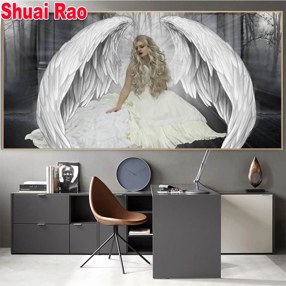 Big size 5d diy diamond painting Abstract art, beautiful woman,wings diamond painting cross stitch mosaic embroidery diamond art 
Big size 5d diy diamond painting Abstract art, beautiful woman,wings diamond painting cross stitch mosaic embroidery diamond art