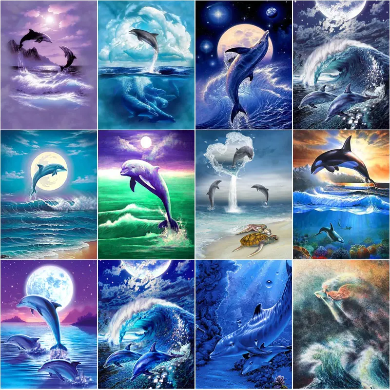 Dolphin Playing Water Diamond Paintings DIY 5D Embroidery Scenery Mosaic Cross Stitch Kit Wall Art Rhinestones Pictures Decor
Dolphin Playing Water Diamond Paintings DIY 5D Embroidery Scenery Mosaic Cross Stitch Kit Wall Art Rhinestones Pictures Decor