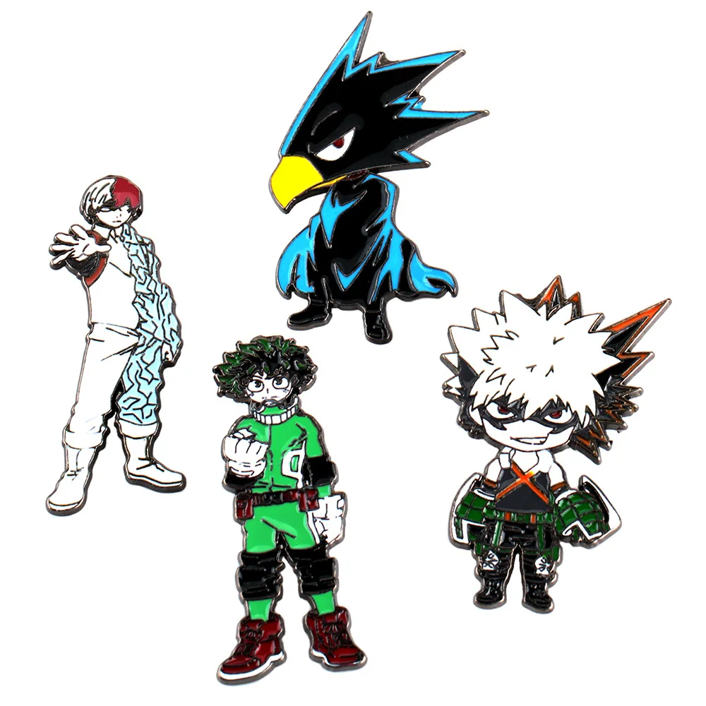 Wholesale Japanese Anime My Hero Academia Brooches Midoriya Izuku Todoroki Shoto Cartoon Pins for Men Women Cosplay Jewelry
Wholesale Japanese Anime My Hero Academia Brooches Midoriya Izuku Todoroki Shoto Cartoon Pins for Men Women Cosplay Jewelry