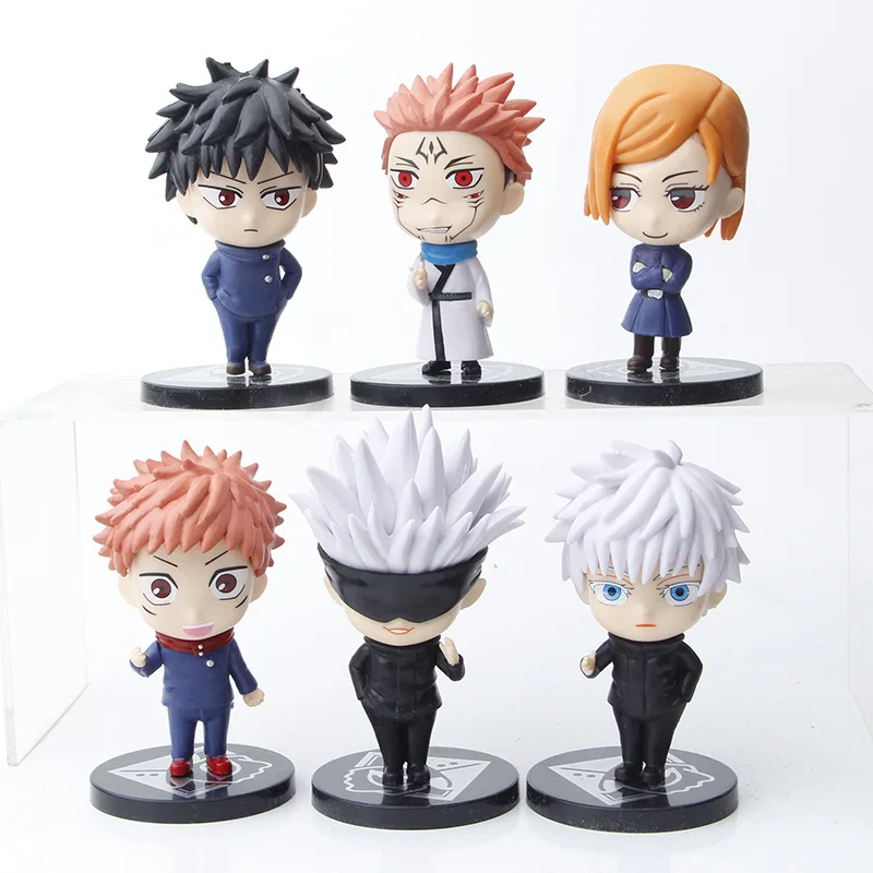 6Pcs Anime Jujutsu Kaisen Gojo Satoru Kugisaki Action Figure PVC Modle fushiguro megumi Kawaii Figurine Toys For Boys Gift
6Pcs Anime Jujutsu Kaisen Gojo Satoru Kugisaki Action Figure PVC Modle fushiguro megumi Kawaii Figurine Toys For Boys Gift
