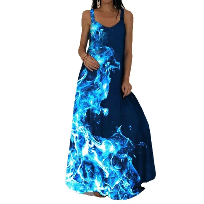 2021 Summer Women New Fashion Tie-Dye 3D Swirl Print Bohemian Strapless Mopping Dress Casual Long Plus Size Dress 
2021 Summer Women New Fashion Tie-Dye 3D Swirl Print Bohemian Strapless Mopping Dress Casual Long Plus Size Dress