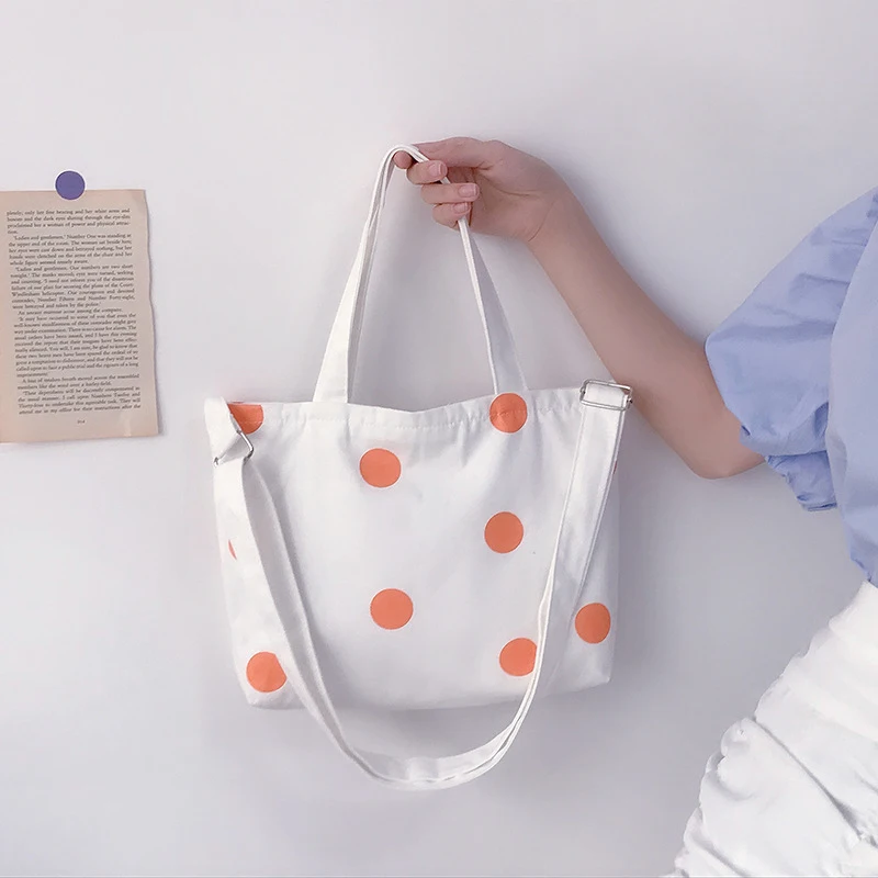 Canvas Totes Purses and Handbags for Women 2021 Fashion Girls Female Shoppers Casual Solid Color Polka Dots Joker Crossbody Bags
Canvas Totes Purses and Handbags for Women 2021 Fashion Girls Female Shoppers Casual Solid Color Polka Dots Joker Crossbody Bags