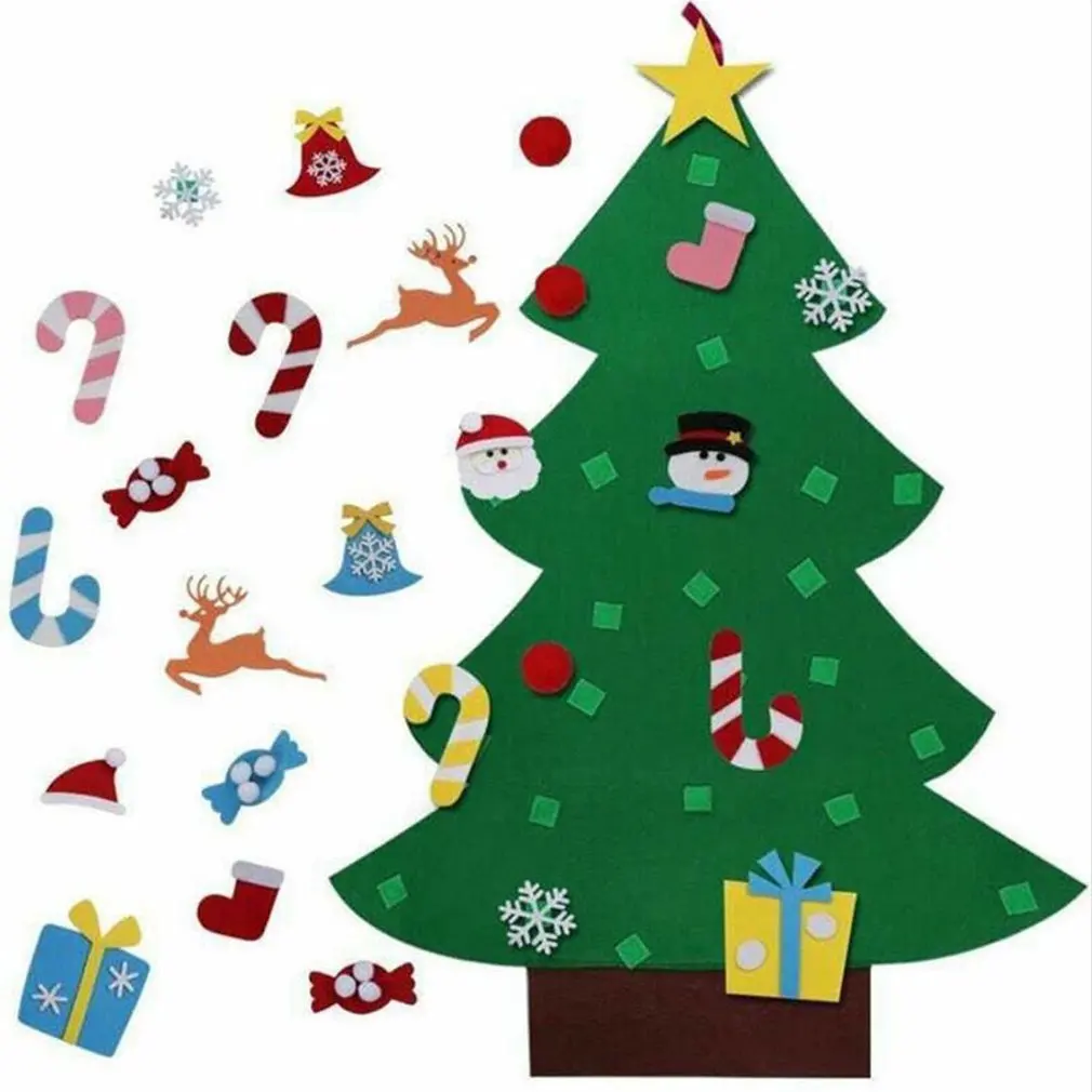 DIY Felt Christmas Tree Children Cute Christmas Decorations For Home Christmas Ornament Xmas Navidad Gifts Santa Tree
DIY Felt Christmas Tree Children Cute Christmas Decorations For Home Christmas Ornament Xmas Navidad Gifts Santa Tree