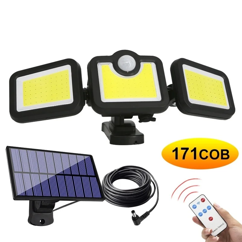 138 171 192 LED Solar Light Outdoor 3 Head Motion Sensor Wide Angle Illumination Waterproof Solar Wall Lamp Garden Garage Lights
138 171 192 LED Solar Light Outdoor 3 Head Motion Sensor Wide Angle Illumination Waterproof Solar Wall Lamp Garden Garage Lights