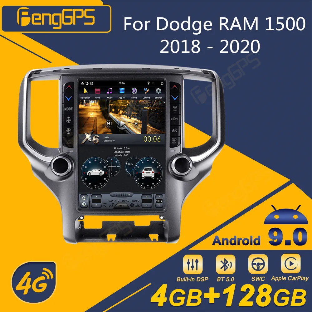 For Dodge RAM 1500 2018 -2020 Android Car Radio Tesla Screen 2Din Stereo Receiver Autoradio Multimedia DVD Player GPS Navigation
For Dodge RAM 1500 2018 -2020 Android Car Radio Tesla Screen 2Din Stereo Receiver Autoradio Multimedia DVD Player GPS Navigation