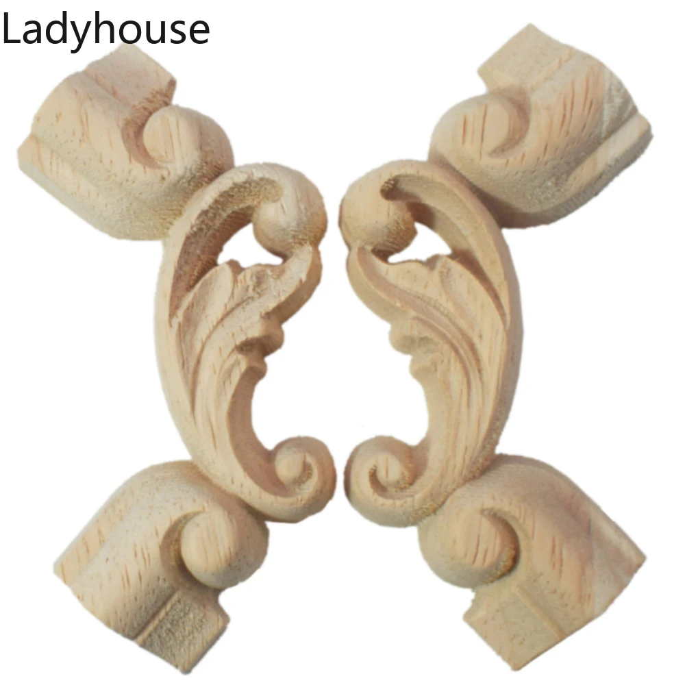 4PCS Wood Appliques Unpainted Wooden Carved Flower Onlay Decal Corner Applique for Home Decorative Furniture Door Decor Craft
4PCS Wood Appliques Unpainted Wooden Carved Flower Onlay Decal Corner Applique for Home Decorative Furniture Door Decor Craft