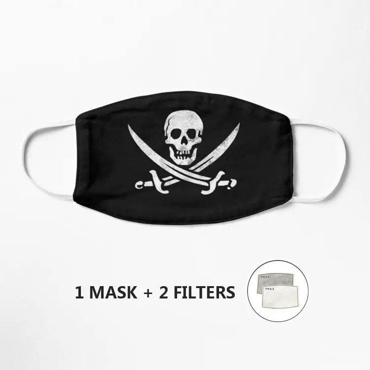 Calico Jack Sword Pirate Flag Jolly Roger Graphic Mask Outdoor Riding Dustproof Streetwear Washable Reusable Breathable Mask
Calico Jack Sword Pirate Flag Jolly Roger Graphic Mask Outdoor Riding Dustproof Streetwear Washable Reusable Breathable Mask