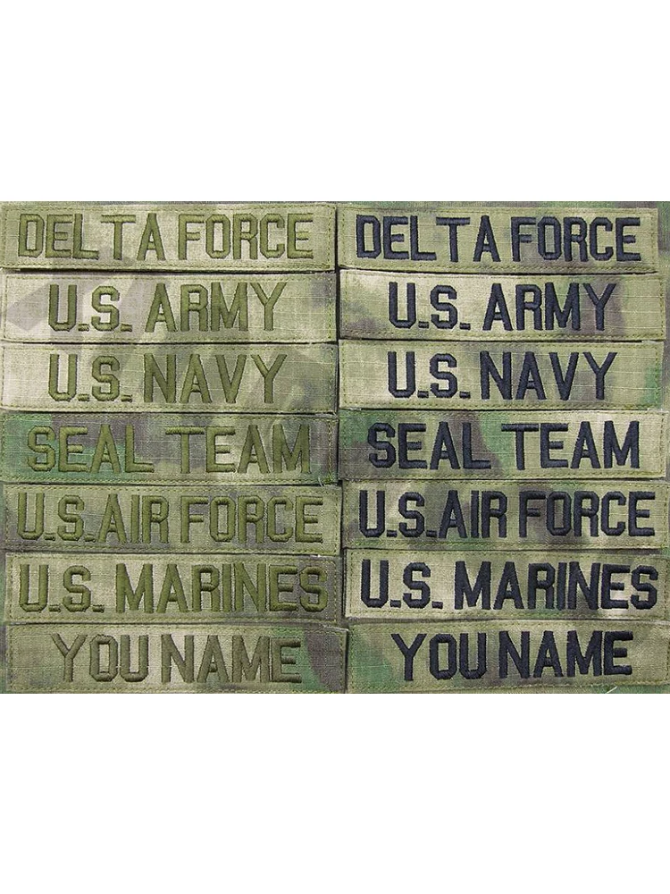 Custom Name Tape A-TACS FG Background Black And Green Letters Embroidery Patch
Custom Name Tape A-TACS FG Background Black And Green Letters Embroidery Patch