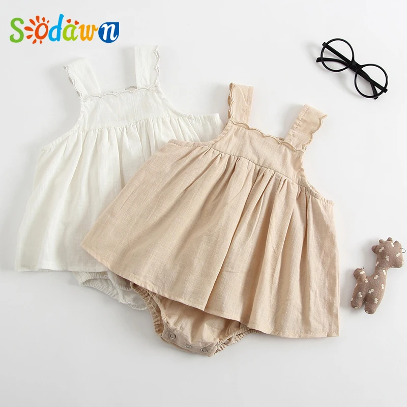 Sodawn 2020 Summer Baby Clothes Brand New Rompers Clothing Fashion Cute Cherry Prints Kids Clothing+ Hat Toddler Girl dresses
Sodawn 2020 Summer Baby Clothes Brand New Rompers Clothing Fashion Cute Cherry Prints Kids Clothing+ Hat Toddler Girl dresses