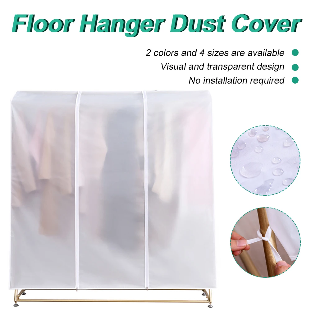 Clear Waterproof Dustproof Zip Clothes Rail Cover Clothing Rack Cover Hanging Garment Suit Coat Storage Protector S/M/L/XL
Clear Waterproof Dustproof Zip Clothes Rail Cover Clothing Rack Cover Hanging Garment Suit Coat Storage Protector S/M/L/XL
