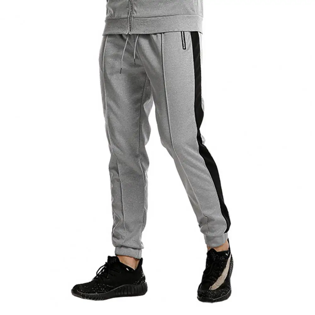 Men Drawstring Zip Pockets Color Block Ankle Tied Long Trousers Jogger Pants
Men Drawstring Zip Pockets Color Block Ankle Tied Long Trousers Jogger Pants