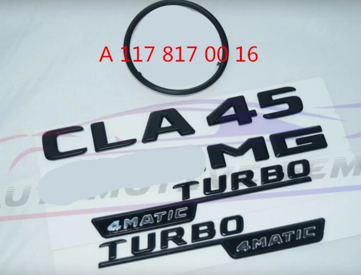 Черный значок с эмблемой задней звезды Для AMG TURBO 4matic для Mercedes C117 W117 | Автомобили и