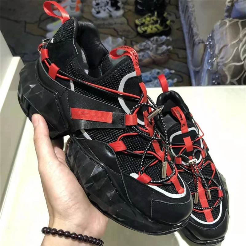 Luxury Designer Platform Luminous Women's Sneakers Fashion Genuine Leather Female Running Shoes Spring Autumn Men's Chunky Shoes
Luxury Designer Platform Luminous Women's Sneakers Fashion Genuine Leather Female Running Shoes Spring Autumn Men's Chunky Shoes
