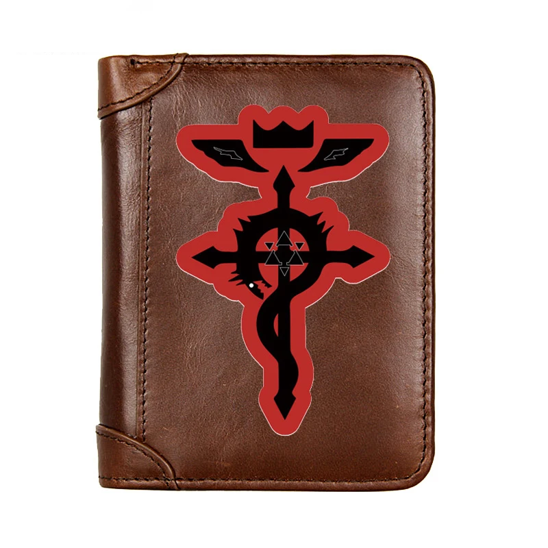 Genuine Leather Fullmetal Alchemist Design Short Wallet Male Multifunctional Cowhide Men Purse Coin Pocket Card Holder
Genuine Leather Fullmetal Alchemist Design Short Wallet Male Multifunctional Cowhide Men Purse Coin Pocket Card Holder