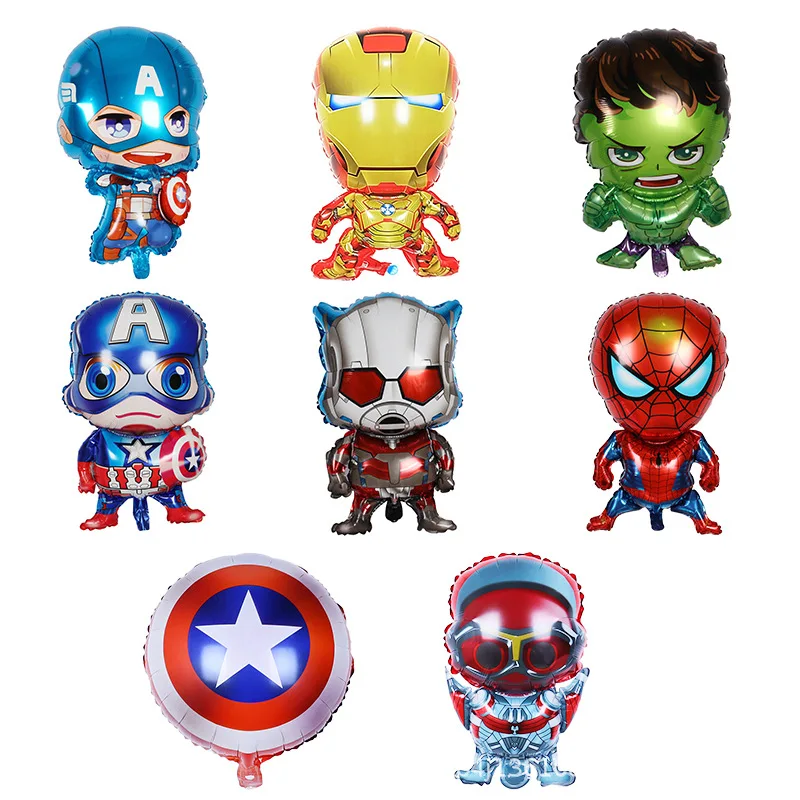 Cartoon Marvel Superhero Aluminum Film Balloon Iron Man Spiderman Hulk Birthday Party Decoration Globos Baby Shower Supplies Toy
Cartoon Marvel Superhero Aluminum Film Balloon Iron Man Spiderman Hulk Birthday Party Decoration Globos Baby Shower Supplies Toy