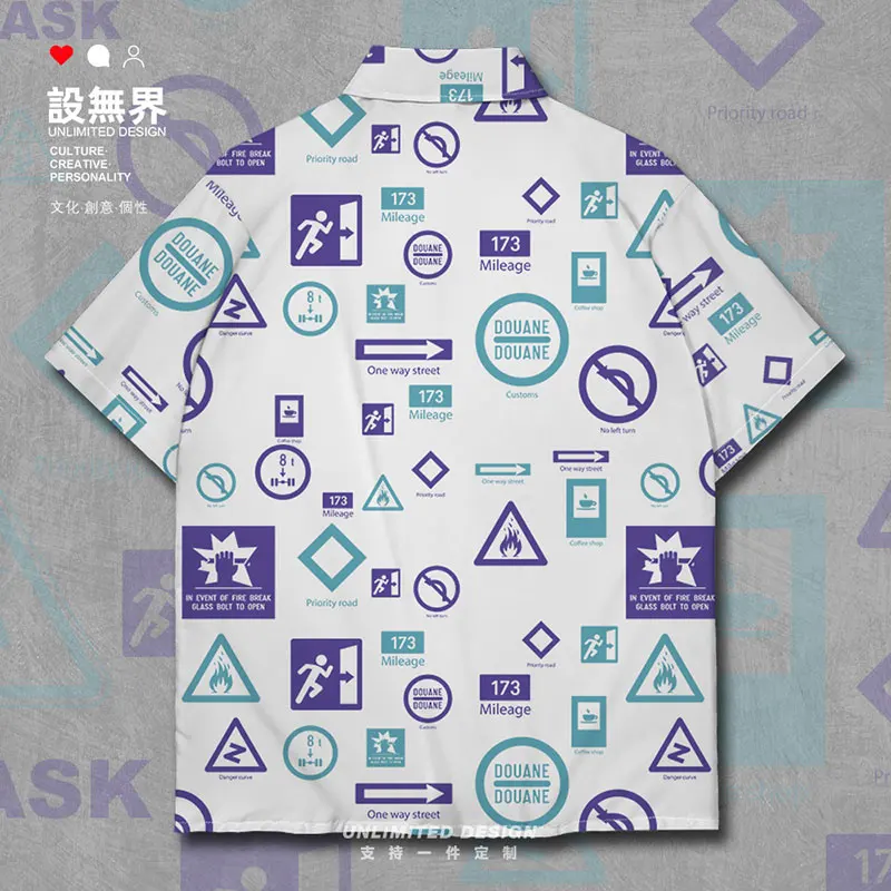 Puzzling WorldWorld Color Matching Warning Logo Color Short-Sleeved shirt Beach Hawaiian Shirt clothing mens Clothes Summer
Puzzling WorldWorld Color Matching Warning Logo Color Short-Sleeved shirt Beach Hawaiian Shirt clothing mens Clothes Summer