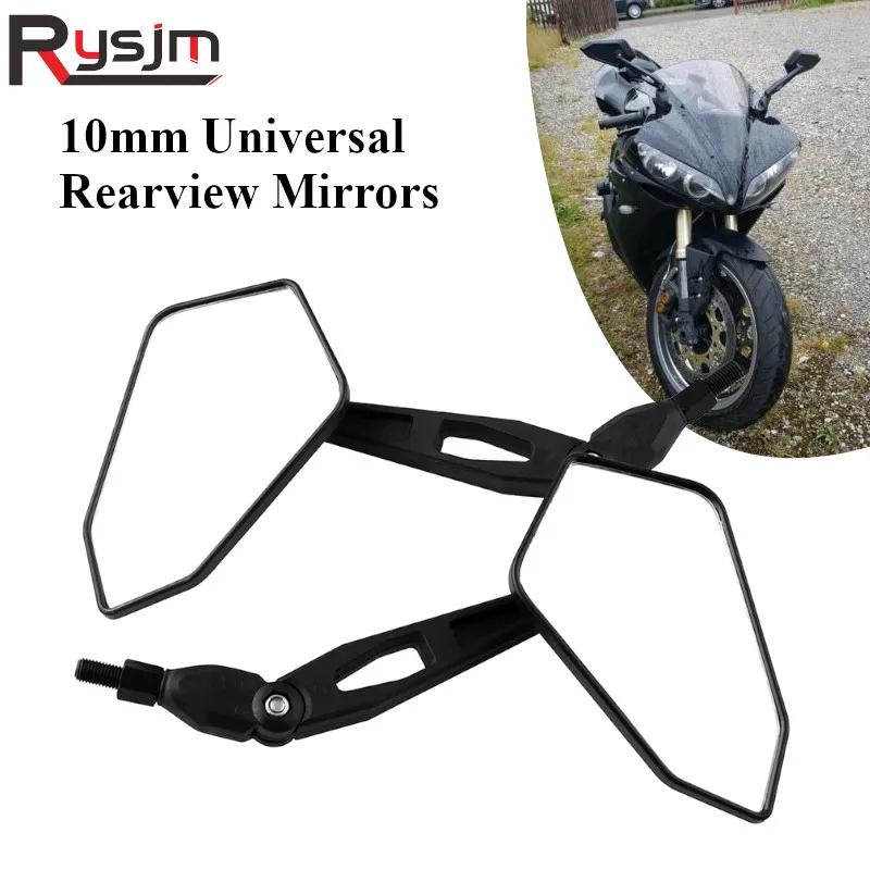Универсальное модифицированное зеркало Reaview для мотоцикла 1 пара 10 мм Yamaha FZ6 FAZER FZ6R