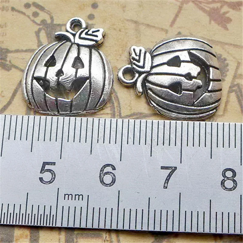 Oein 30 Pcs Vintage Metal Color Halloween Pumpkin Head Charms for Bracelet Making Jewelry Findings Pendant Necklace Accessories
Oein 30 Pcs Vintage Metal Color Halloween Pumpkin Head Charms for Bracelet Making Jewelry Findings Pendant Necklace Accessories