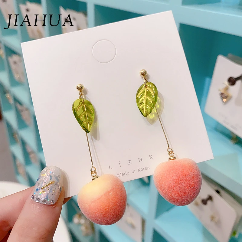 1 Pair Trendy Japanese Cute 925 Silver Needle Alloy Dangle Earrings For Women Girls Fruit Peach Jewelry Accessories For Party 
1 Pair Trendy Japanese Cute 925 Silver Needle Alloy Dangle Earrings For Women Girls Fruit Peach Jewelry Accessories For Party