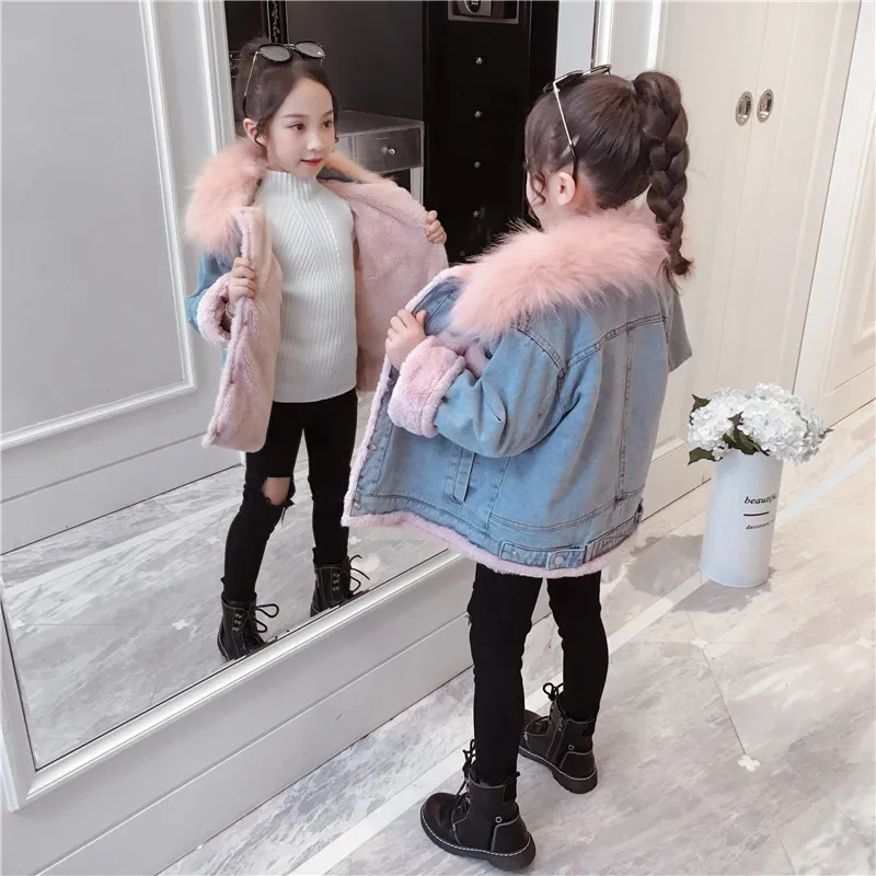 Girls Baby's Coat Jacket Outwear 2021 Jean Pink Thicken Autumn Winter Plus Velvet Warm School Formal Fleece Children's Clothing
Girls Baby's Coat Jacket Outwear 2021 Jean Pink Thicken Autumn Winter Plus Velvet Warm School Formal Fleece Children's Clothing