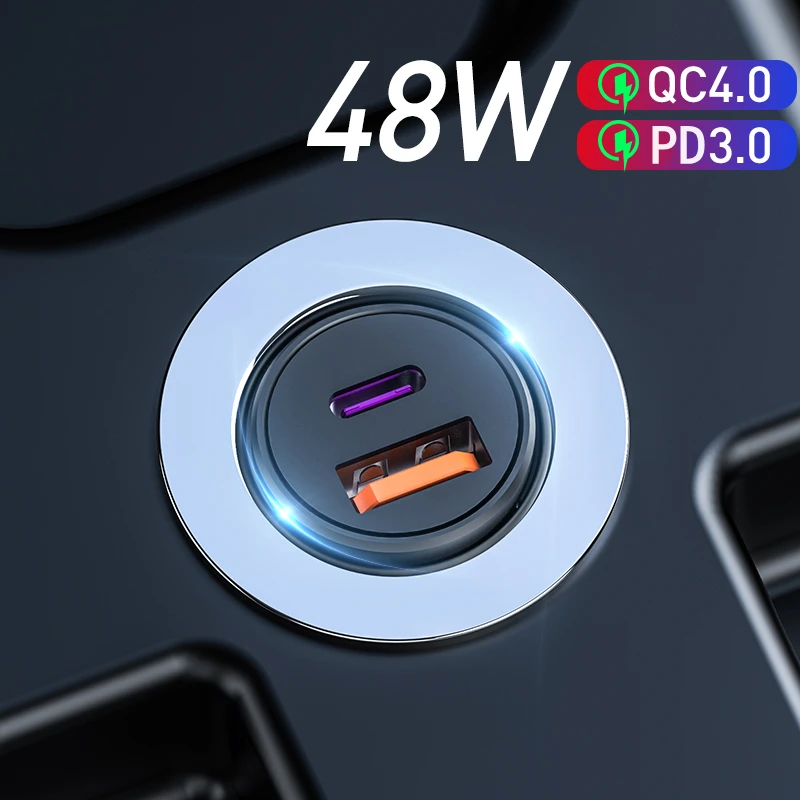 48W QC PD 4.0 3.0 Quick Charge Car Charger for 12 11 Pro Max Mini Xiaomi Huawei S10 9 Fast Charging Type C USB
48W QC PD 4.0 3.0 Quick Charge Car Charger for 12 11 Pro Max Mini Xiaomi Huawei S10 9 Fast Charging Type C USB