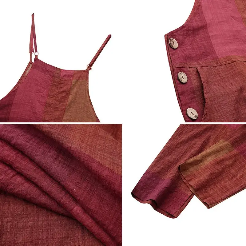 Stylish Playsuits 2021 Autumn Retro Jumpsuits VONDA Women Vintage Sexy Sleeveless Straps Overalls Casual Loose Plaid Rompers
Stylish Playsuits 2021 Autumn Retro Jumpsuits VONDA Women Vintage Sexy Sleeveless Straps Overalls Casual Loose Plaid Rompers