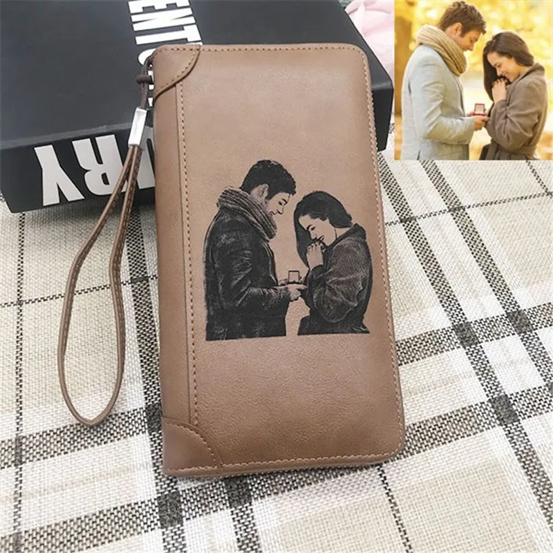 Personalized Gift for Men Him High Quality PU Leather Long Wallet with Wristlet Custom Engraved Photo Wallets Father's Gifts
Personalized Gift for Men Him High Quality PU Leather Long Wallet with Wristlet Custom Engraved Photo Wallets Father's Gifts