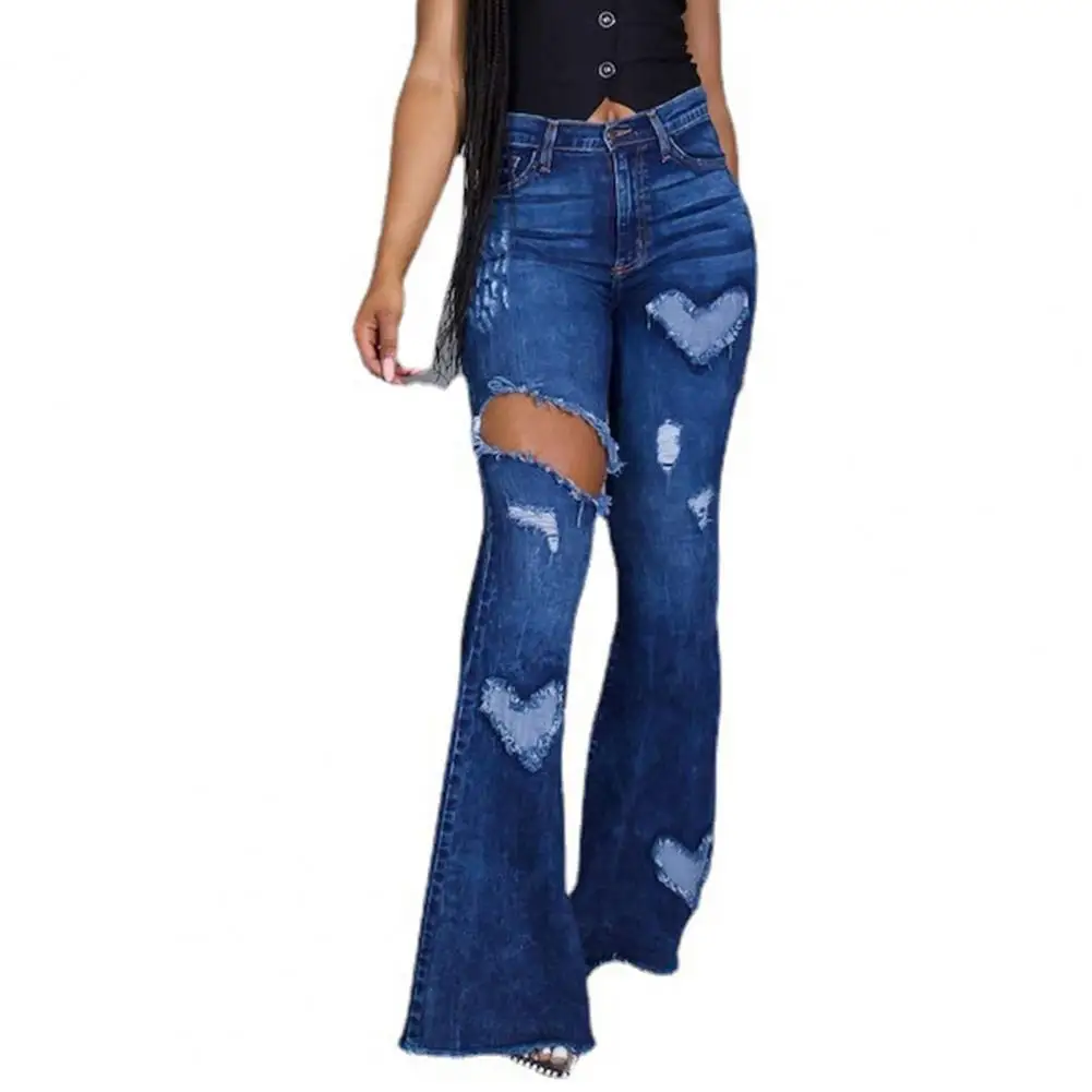 Denim Pants for Women Jeans High Waist Trousers Flare Ripped Heart Pattern 2021 Summer Autumn Solid Color Baggy Jeans Streetwear
Denim Pants for Women Jeans High Waist Trousers Flare Ripped Heart Pattern 2021 Summer Autumn Solid Color Baggy Jeans Streetwear
