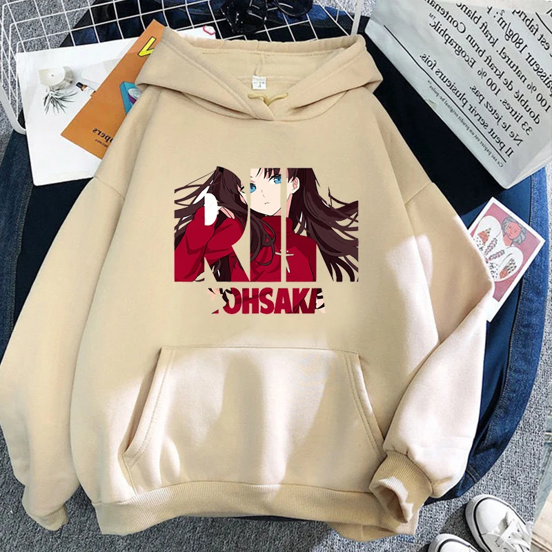 Rin Tohsaka Hoodies Women Sweatshirt Japanese Cute Cartoon Harajuku Kawaii Print Graphic Pink Long sleeve Hoodie warm Pullover
Rin Tohsaka Hoodies Women Sweatshirt Japanese Cute Cartoon Harajuku Kawaii Print Graphic Pink Long sleeve Hoodie warm Pullover
