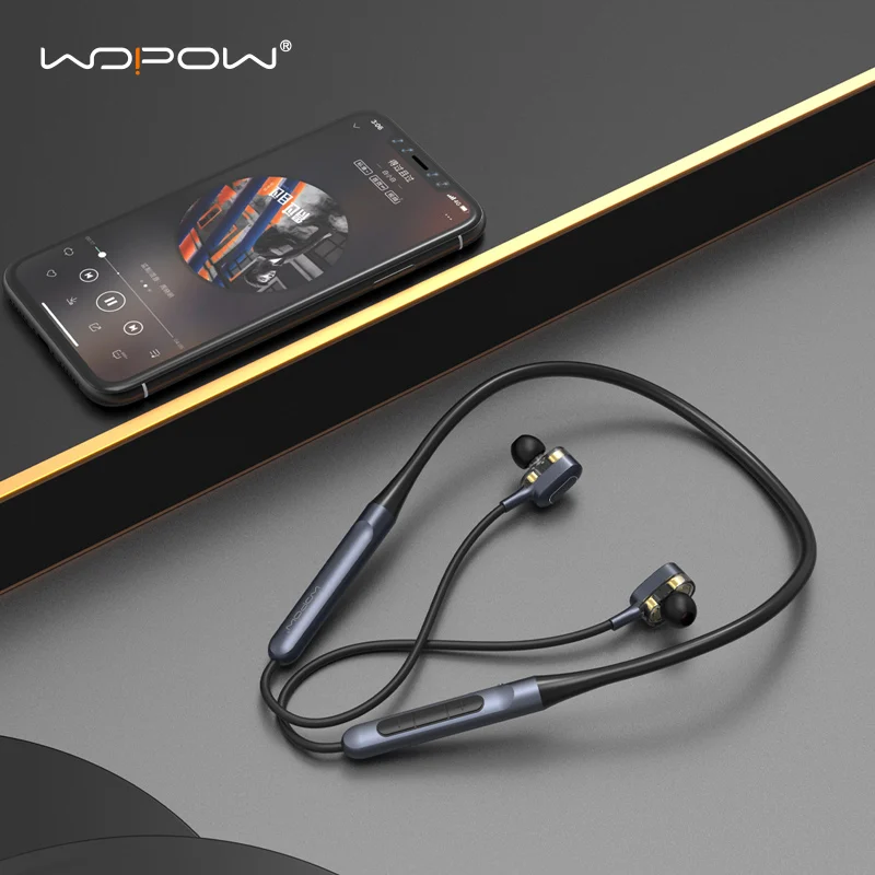 WOPOW Bluetooth-Compatible5.0Wireless Headphones Dynamic Driver4Speakers Headset HIFI3D Stereo Neckband Sports Earphone with Mic
WOPOW Bluetooth-Compatible5.0Wireless Headphones Dynamic Driver4Speakers Headset HIFI3D Stereo Neckband Sports Earphone with Mic