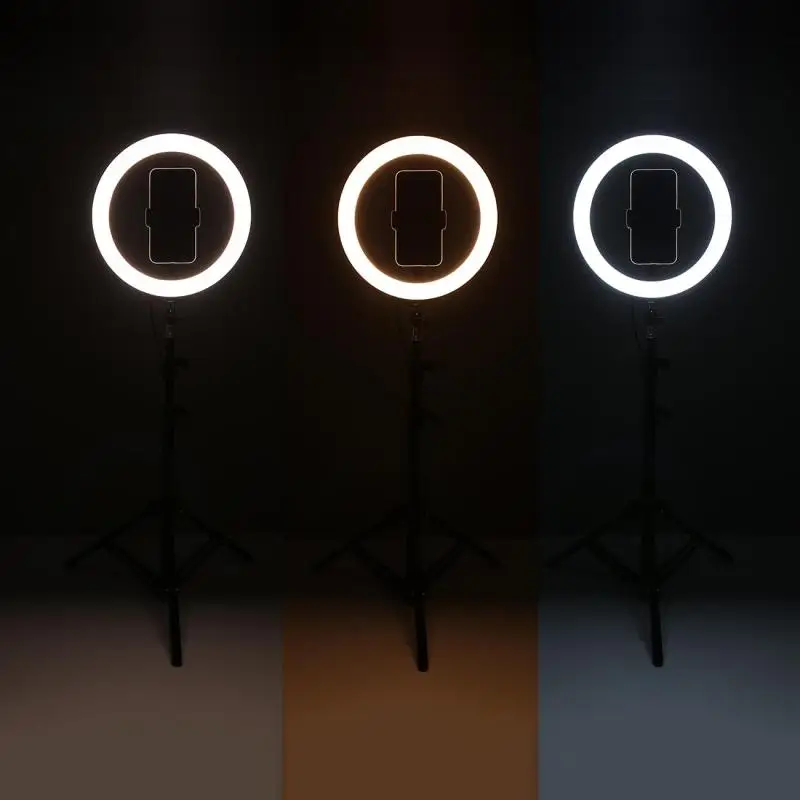 26cm LED Selfie Ring Light with Tripod Stand Dimmable Photography Lighting USB Ring Lamp For Makeup Youtube Live Stream
26cm LED Selfie Ring Light with Tripod Stand Dimmable Photography Lighting USB Ring Lamp For Makeup Youtube Live Stream