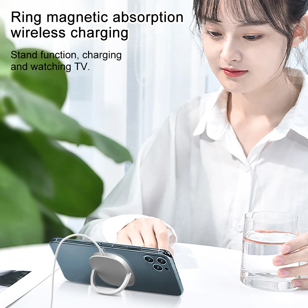 Wireless Charger Magnetic Phone Charger 15W Fast Charging Portable with Ring Bracket Quick Charger for Phone Charging Protection
Wireless Charger Magnetic Phone Charger 15W Fast Charging Portable with Ring Bracket Quick Charger for Phone Charging Protection