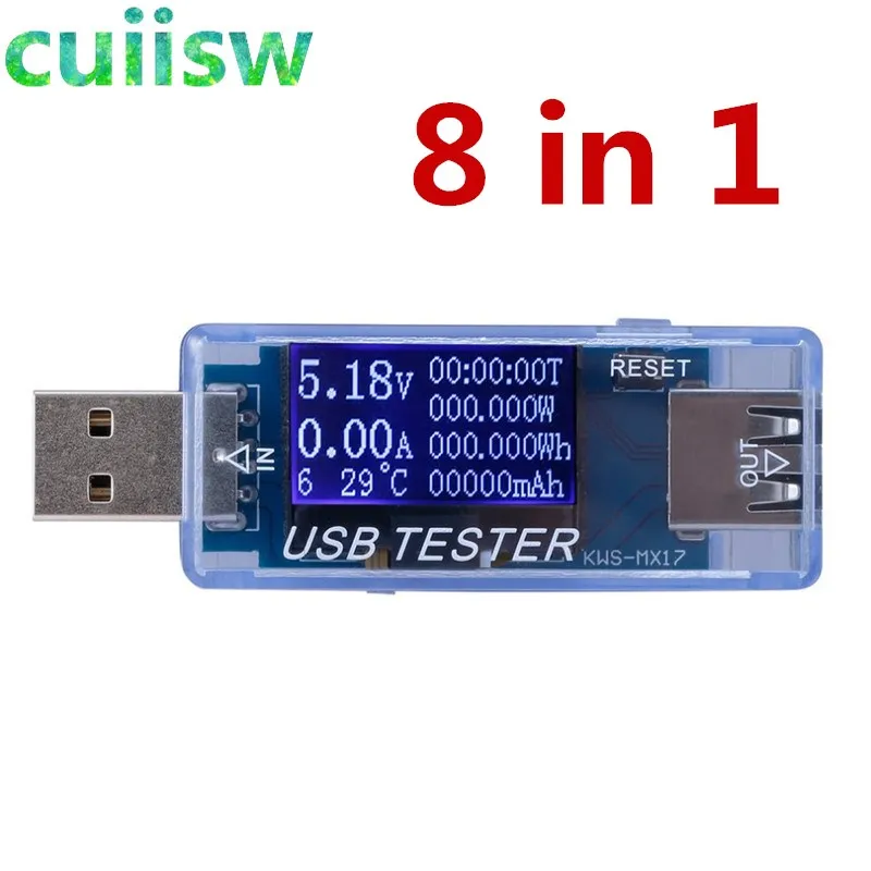 8 в 1 QC2.0 3 0 4 30 электрическая мощность USB тестер напряжения измеритель тока монитор