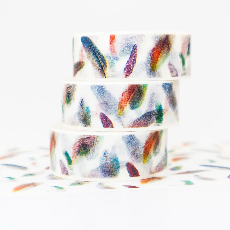 Colorful Feathers Washi Tape Set Masking Paper Tape Sticky Decorative DIY Office Stationery Scrapbook 1PCS
Colorful Feathers Washi Tape Set Masking Paper Tape Sticky Decorative DIY Office Stationery Scrapbook 1PCS