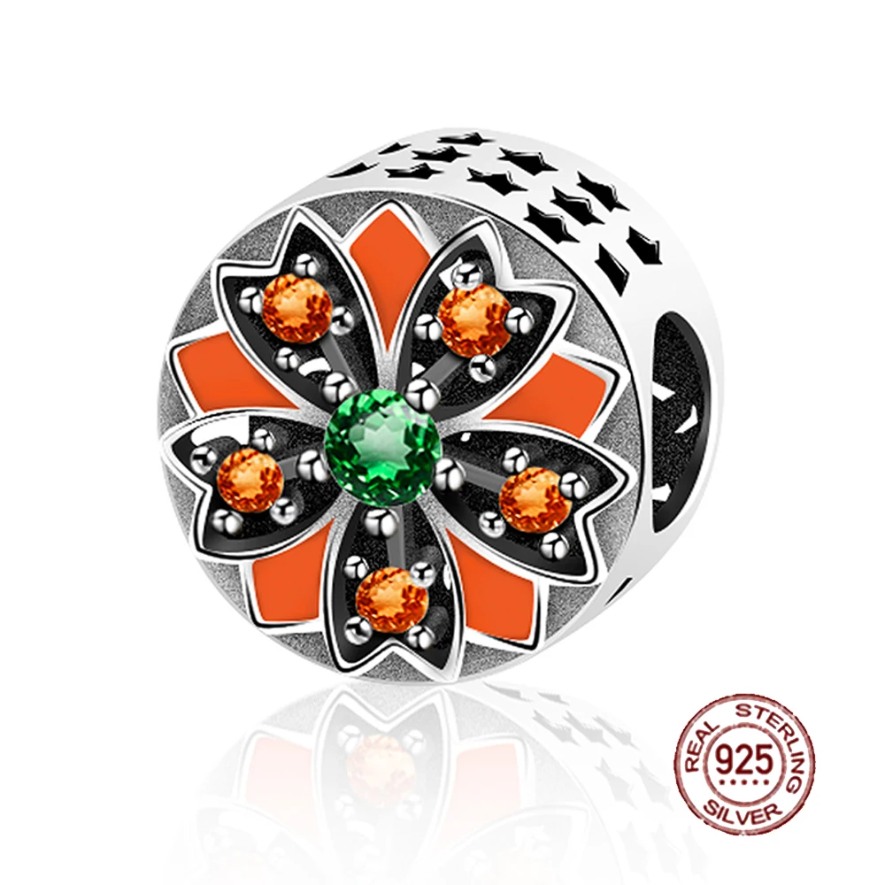 NEW Original Design 100% 925 Sterling Silver 1:1 Orange Gem Charm Bead Women Fashion DIY Jewelry Natural Glittering Gift
NEW Original Design 100% 925 Sterling Silver 1:1 Orange Gem Charm Bead Women Fashion DIY Jewelry Natural Glittering Gift