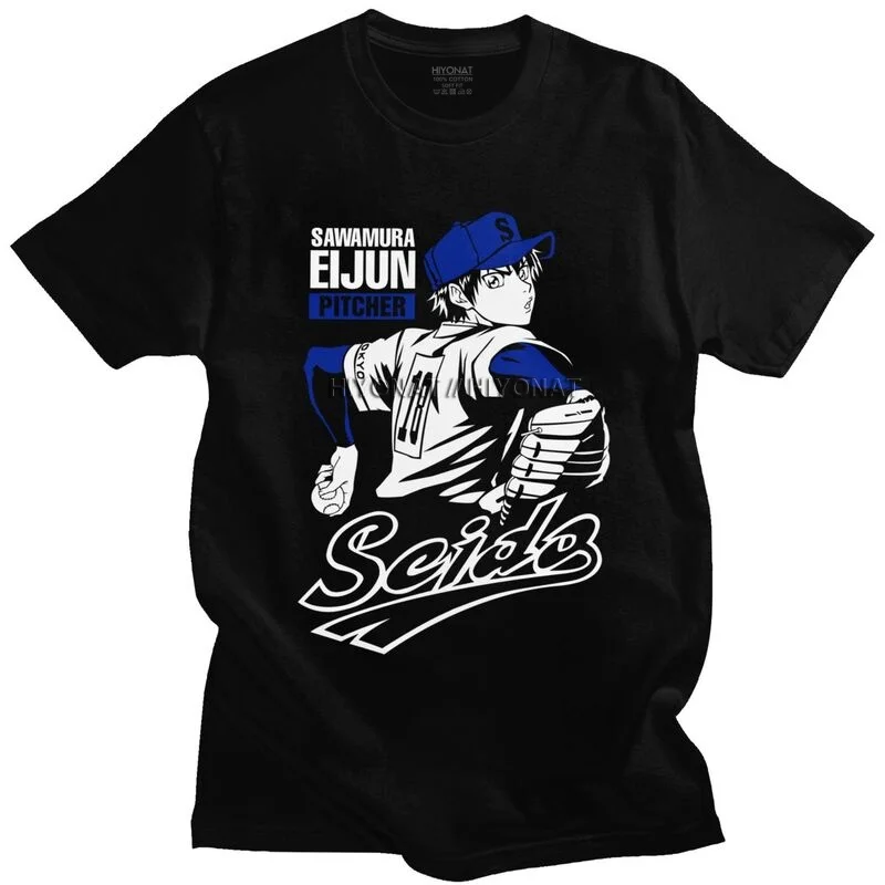 Eijun Sawamura Diamond No Ace Man T Shirt Soft Cotton T-shirt Baseball Sports Manga Tee Short-Sleeve Casual Anime Tshirt Merch
Eijun Sawamura Diamond No Ace Man T Shirt Soft Cotton T-shirt Baseball Sports Manga Tee Short-Sleeve Casual Anime Tshirt Merch
