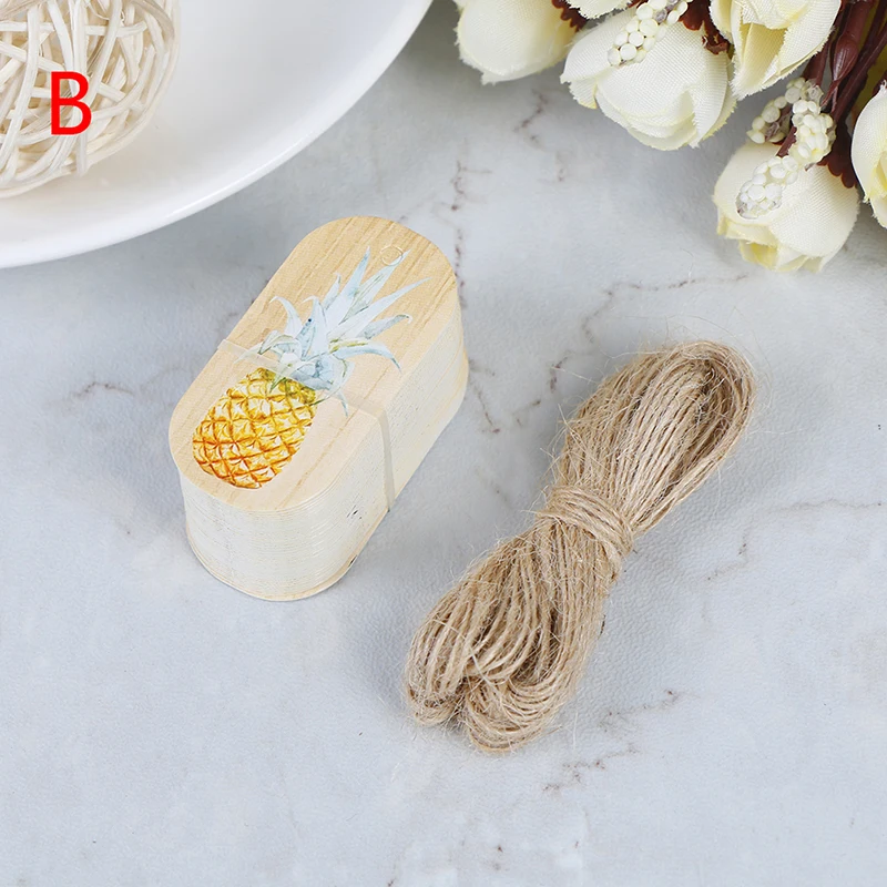 50 шт. DIY Подарочные бумажные бирки Фламинго ананасовая Бумага Подарочная коробка