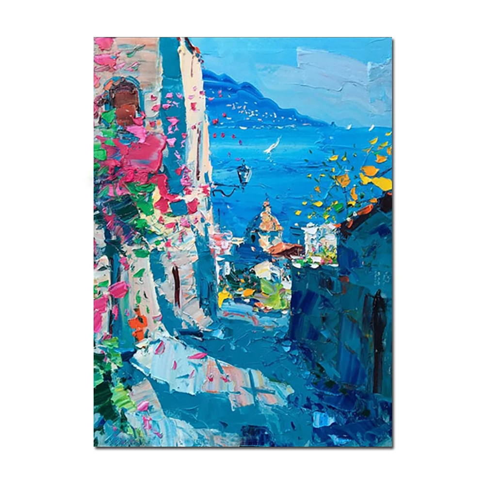 Abstract Mediterranean Landscape Oil Painting On Canvas Handmade Large Size Modern Wall Art Painting For Home Wall Decoration
Abstract Mediterranean Landscape Oil Painting On Canvas Handmade Large Size Modern Wall Art Painting For Home Wall Decoration