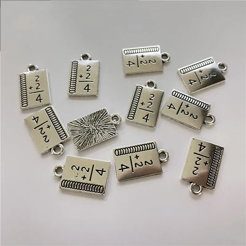 30pcs Maths Book Connector Charms For Men Jewelry DIY Necklace Bracelet Key Chain Aesthetic Accessories Jewelry Making Supplies
30pcs Maths Book Connector Charms For Men Jewelry DIY Necklace Bracelet Key Chain Aesthetic Accessories Jewelry Making Supplies