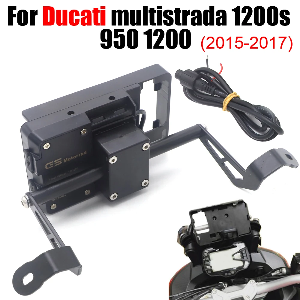 2015 - 2021 mobile phone Navigation bracket USB phone charging for DUCATI MULTISTRADA 950 950S 1200 ENDURO 1200S 1260 Enduro
2015 - 2021 mobile phone Navigation bracket USB phone charging for DUCATI MULTISTRADA 950 950S 1200 ENDURO 1200S 1260 Enduro