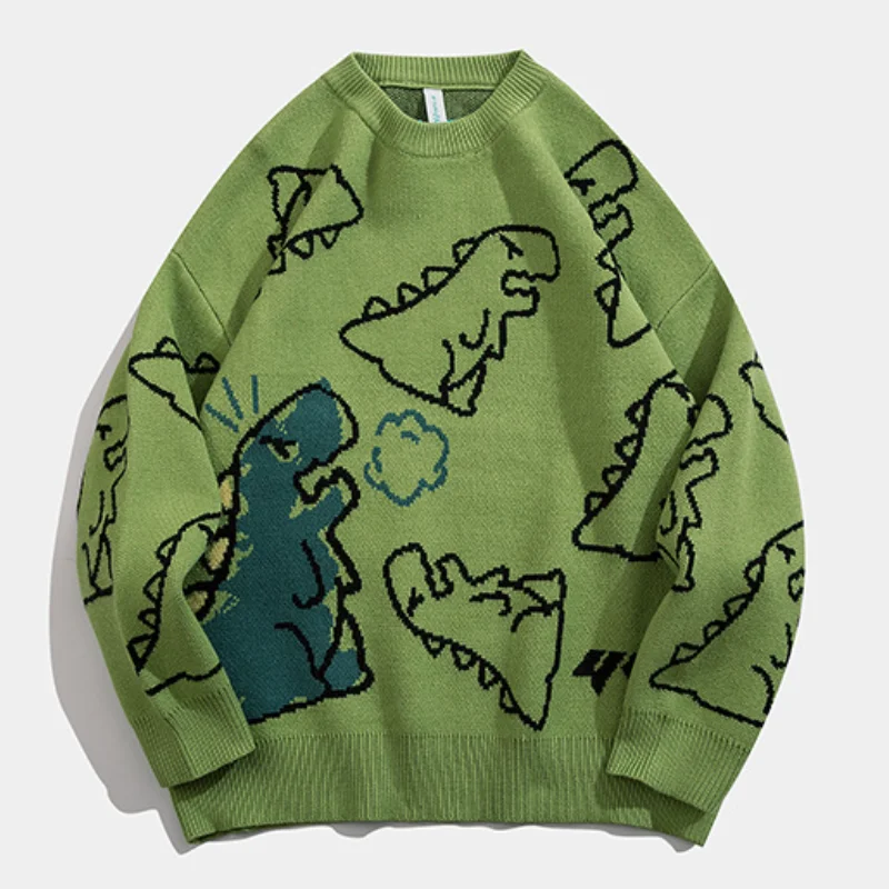 Men's Fashion Dinosaur Sweater Mens Jumper Male Sweaters Japanese Streetwear Oversize Winter Men Clothes Vintage Man Clothing
Men's Fashion Dinosaur Sweater Mens Jumper Male Sweaters Japanese Streetwear Oversize Winter Men Clothes Vintage Man Clothing