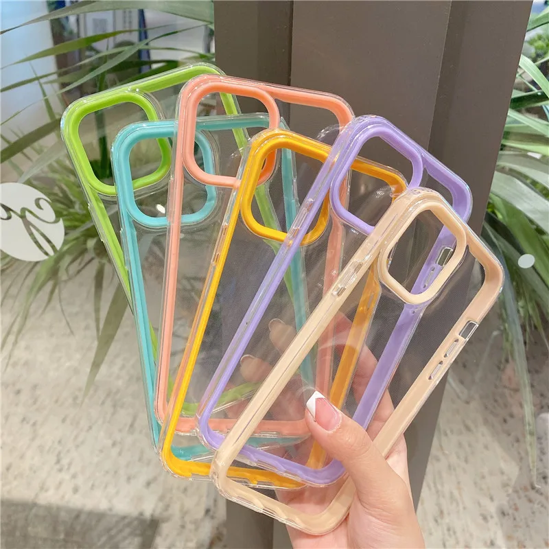 Solid Candy Color Triple Soft TPU Shockproof Clear Phone Case For iPhone 12 11 Pro X XR XS Max 7 8 Plus Hard Acrylic Back Cover
Solid Candy Color Triple Soft TPU Shockproof Clear Phone Case For iPhone 12 11 Pro X XR XS Max 7 8 Plus Hard Acrylic Back Cover